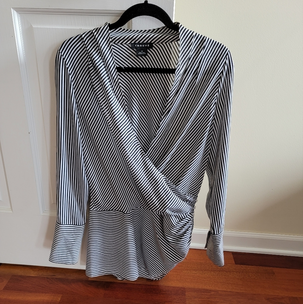 Flattering Side Rouched Blouse